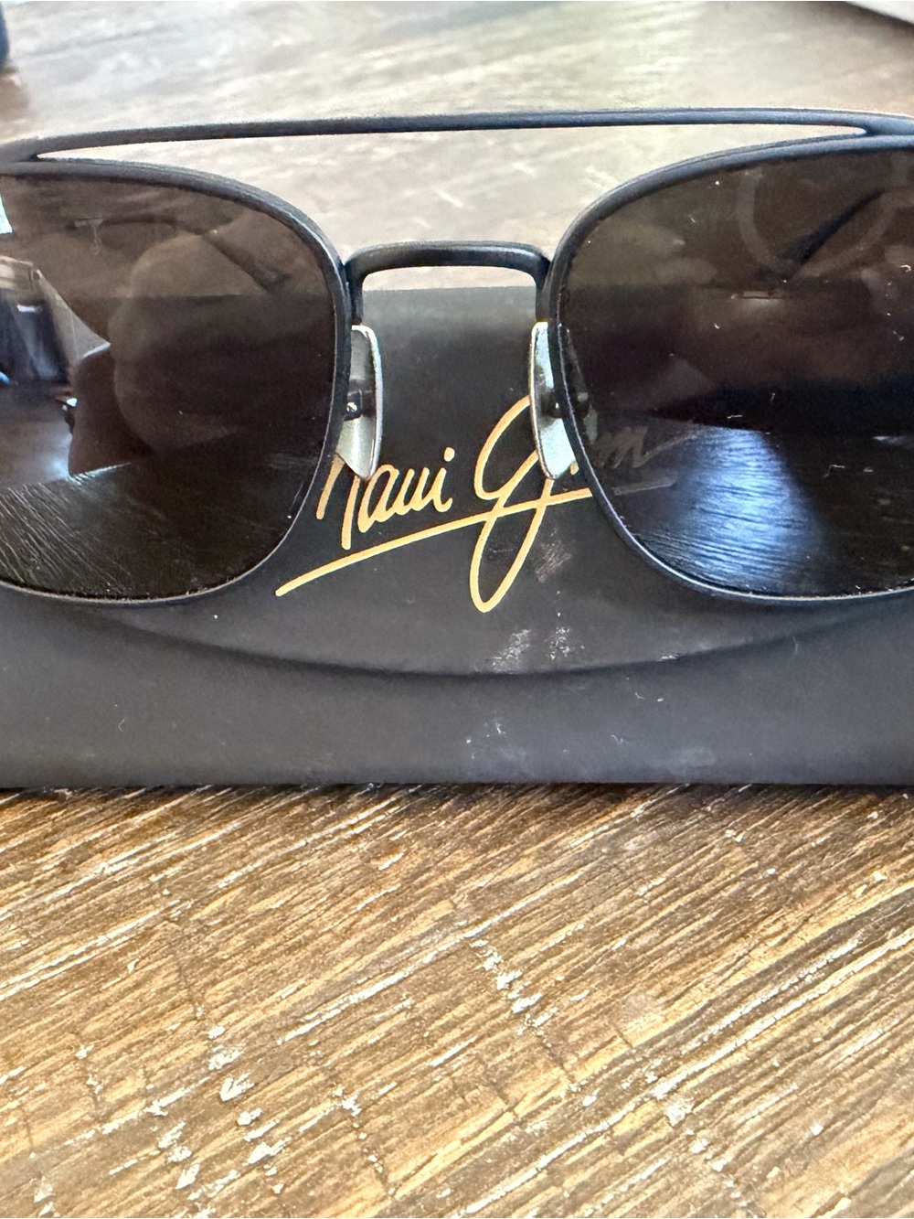 Maui Jim Matte Black Polarized Sunglasses with Dark Lenses - Picture 3 of 8